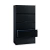 Lateral File Cabinet, 5 Letter/Legal/A4-Size File Drawers, Black, 30 x 18.62 x 67.622