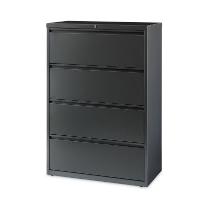 Lateral File Cabinet, 4 Letter/Legal/A4-Size File Drawers, Charcoal, 36 x 18.62 x 52.51
