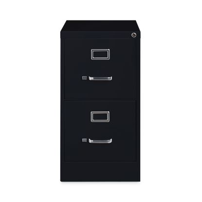 Vertical Letter File Cabinet, 2 Letter-Size File Drawers, Black, 15 x 22 x 28.371