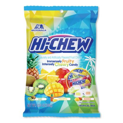 Fruit Chews, Tropical, Peg Bag 3.53 oz, 6/Carton1