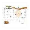 Recycled Honeycomb Desk Pad Calendar, 22 x 17, White/Multicolor Sheets, Brown Corners, 12-Month (Aug to July): 20232