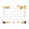 Recycled Honeycomb Desk Pad Calendar, 18.5 x 13, White/Multicolor Sheets, Brown Corners, 12-Month (Jan to Dec): 20232
