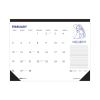Recycled Zodiac Desk Pad Calendar, Zodiac Artwork, 17 x 22, White Sheets, Black Binding/Corners, 12-Month (Jan-Dec) 20232