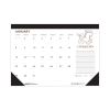Recycled Zodiac Desk Pad Calendar, Zodiac Artwork, 17 x 22, White Sheets, Black Binding/Corners, 12-Month (Jan-Dec) 20232