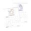 Recycled Zodiac Wall Calendar, Zodiac Artwork, 14 x 11, 12-Month (Jan to Dec), White/Multicolor Sheets1