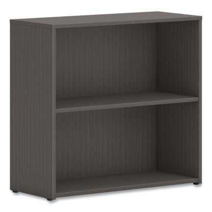 Mod Bookcase, Two-Shelf/1 Adjustable, 30w x 13d x 29h, Slate Teak1