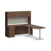 Mod Desk Hutch, 3 Compartments, 72 x 14 x 39.75, Sepia Walnut2