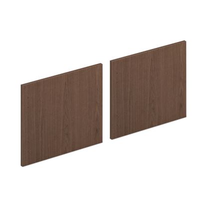Mod Laminate Doors for 72"W Mod Desk Hutch, 17.86 x 14.82, Sepia Walnut  2/Carton1