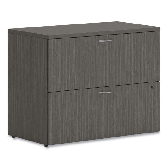 Mod Lateral File, 2 Legal/Letter-Size File Drawers, Slate Teak, 36" x 20" x 29"1