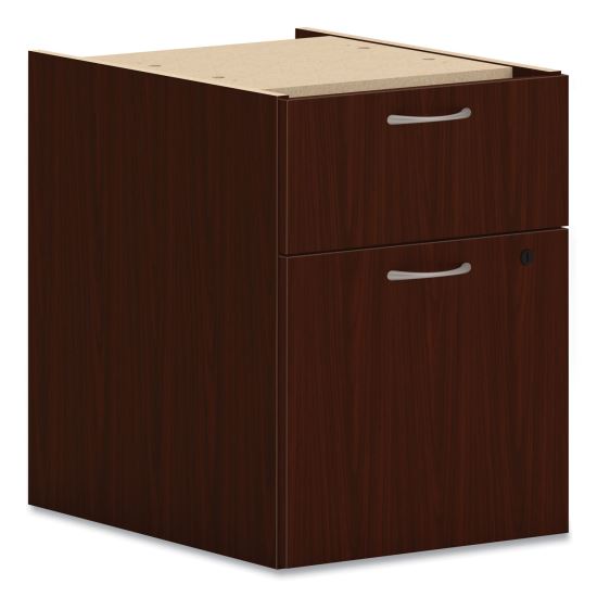 Mod Hanging Pedestal, Left or Right, 2-Drawers: Box/File, Legal/Letter, Traditional Mahogany, 15" x 20" x 20"1