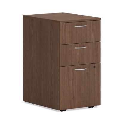 Mod Mobile Pedestal, Left or Right, 3-Drawers: Box/Box/File, Legal/Letter, Sepia Walnut, 15" x 20" x 28"1