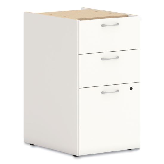 Mod Support Pedestal, Left or Right, 3-Drawers: Box/Box/File, Legal/Letter, Simply White, 15" x 20" x 28"1