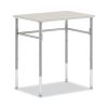 SmartLink Student Desk, Rectangle,  20" x 26" x 23" to 33", White, 2/Carton1