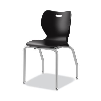 SmartLink Four-Leg Chair, 19.5" x 19.63" x 31", Onyx Seat, Onyx Base, 4/Carton1