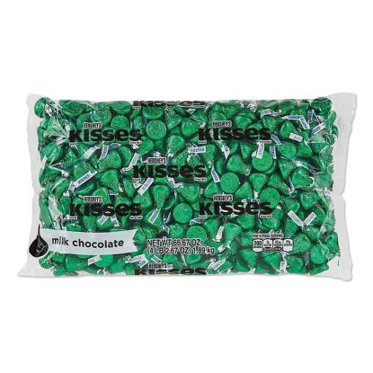 KISSES, Milk Chocolate, Green Wrappers, 66.7 oz Bag1