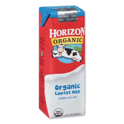 Low Fat Milk, 1% Plain, 8 oz, 18/Carton1