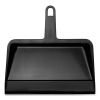 Heavy-Duty Plastic Dust Pan, 12 x 12 x 4, Black2