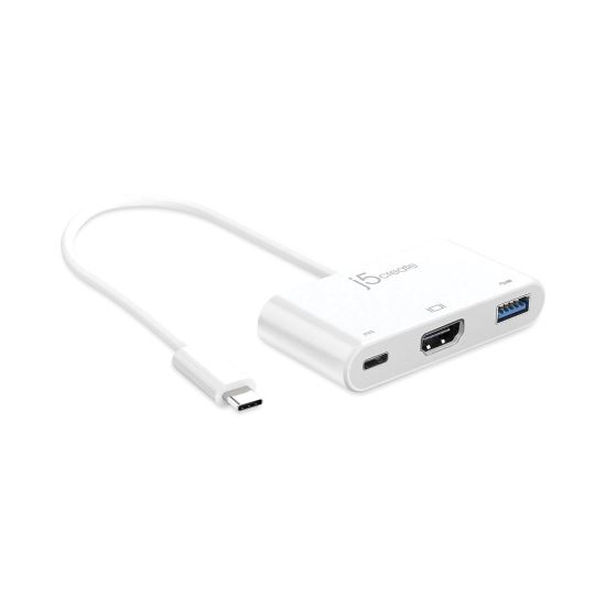 USB-C to HDMI/USB Adapter, 7.87", White1