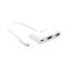 USB-C to HDMI/USB Adapter, 7.87", White1