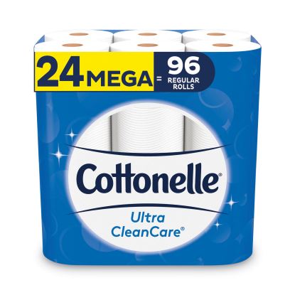 Ultra CleanCare Toilet Paper, Strong Tissue, Mega Rolls, Septic Safe, 1-Ply, White, 340 Sheets/Roll, 24 Rolls/Pack1