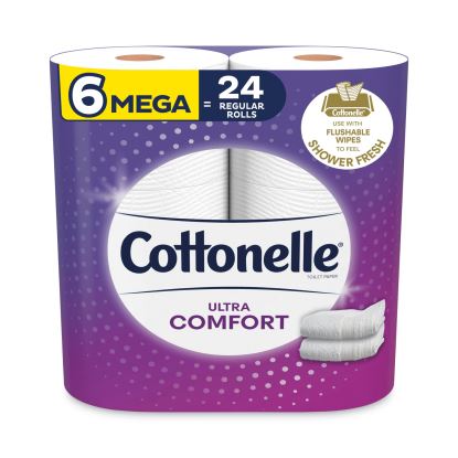 Ultra ComfortCare Toilet Paper, Soft Tissue, Mega Rolls, 2-Ply, 284 Sheets/Roll, 6 Rolls/Pack, 36 Rolls/Carton1