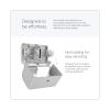ICON Coreless Standard Roll Toilet Paper Dispenser, 8.43 x 13 x 7.25, White Mosaic2