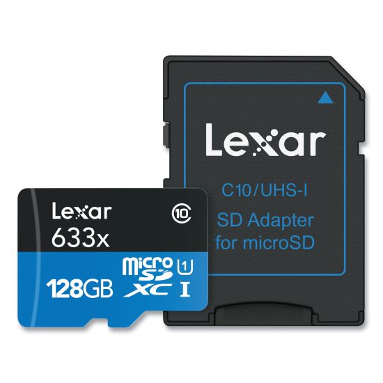 microSDXC Memory Card, UHS-I U1 Class 10, 128 GB1