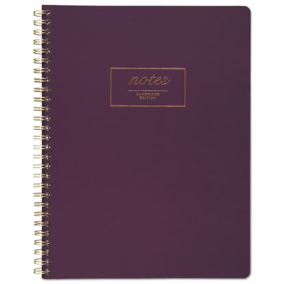 Jewel Tone Notebook, Gold Twin-Wire, 1 Subject, Wide/Legal Rule, Purple Cover, 9.5 x 7.25, 80 Sheets1