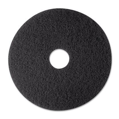 Low-Speed Stripper Floor Pad 7200, 12" Diameter, Black, 5/Carton1