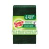 Heavy-Duty Scouring Pad, 3.8 x 6, Green, 5/Carton1