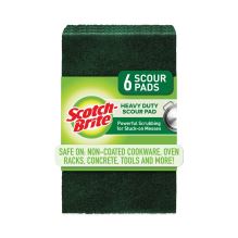 Heavy-Duty Scouring Pad, 3.8 x 6, Green, 5/Carton1