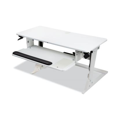 Precision Standing Desk, 35.4" x 23.2" x 6.2" to 20", White1