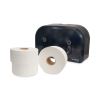 Valay Plastic Mini Jumbo Bath Tissue Dispenser, Two Rolls, 9.75 x 15.87 x 5.25, Black2