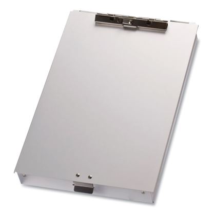 Aluminum Storage Clipboard, Holds 8.5 x 12 Sheets, Silver1
