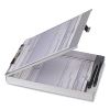 Aluminum Storage Clipboard, Holds 8.5 x 12 Sheets, Silver2