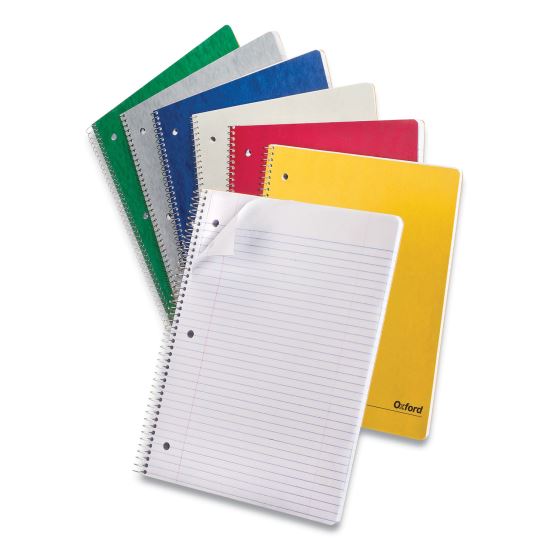 One-Subject Notebook, Medium/College Rule, Assorted Covers, 11 x 9, 100 Sheets, 6/Pack1