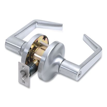 Heavy Duty Commercial Entry Lever Lockset, Satin Chrome Finish1