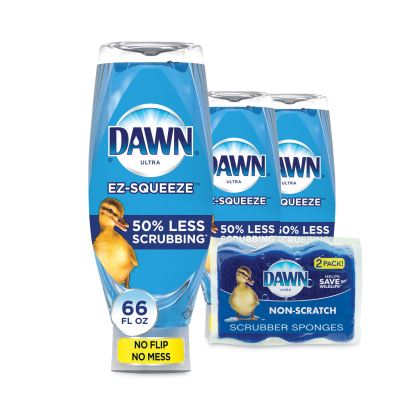 Ultra Liquid Dish Detergent, Dawn Original, 22 oz E-Z Squeeze Bottle, 6/Carton1