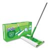 Sweeper Mop, 10 x 4.8 White Cloth Head, 46" Silver/Green Aluminum/Plastic Handle2
