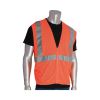 ANSI Class 2 Two-Pocket Zipper Mesh Safety Vest, Polyester Mesh, Large, Orange2