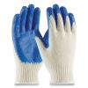 Seamless Knit Cotton/Polyester Gloves, Regular Grade, Large, White/Blue, 12 Pairs2