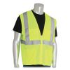 ANSI Class 2 Four Pocket Zipper Safety Vest, Polyester Mesh, 4X-Large, Hi-Viz Lime Yellow1