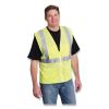 ANSI Class 2 Four Pocket Zipper Safety Vest, Polyester Mesh, 4X-Large, Hi-Viz Lime Yellow2