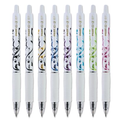 G2 Fashion Premium Gel Pen, Retractable, Fine 0.7 mm, Five Assorted Ink and Barrel Colors, 5/Pack1