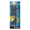 FriXion Clicker Erasable Gel Pen, Retractable, Fine 0.7 mm, Navy Ink, Navy Barrel, 3/Pack1