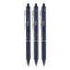 FriXion Clicker Erasable Gel Pen, Retractable, Fine 0.7 mm, Navy Ink, Navy Barrel, 3/Pack2