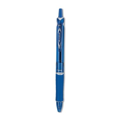 Acroball Colors Advanced Ink Ballpoint Pen, Retractable, Medium 1 mm, Blue Ink, Blue Barrel, Dozen1