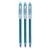 Neo-Gel Gel Pen, Stick, Fine 0.7 mm, Blue Ink, Blue Barrel, 48/Pack2