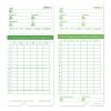 Time Clock Cards for uPunch HN1000/HN3000/HN3600, Two Sides, 7.5 x 3.5, 100/Pack1