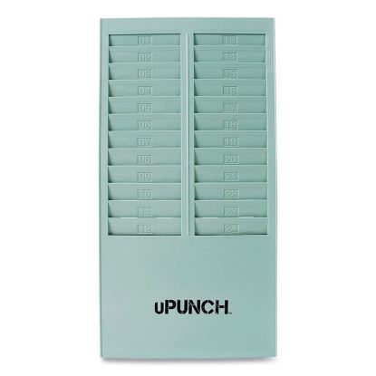 Time Card Rack, 24 Pockets, Gray1